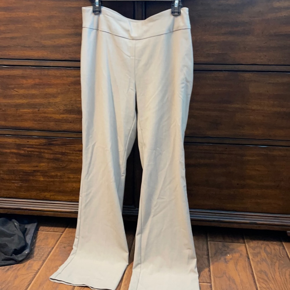 Slip-on boot cut khakis